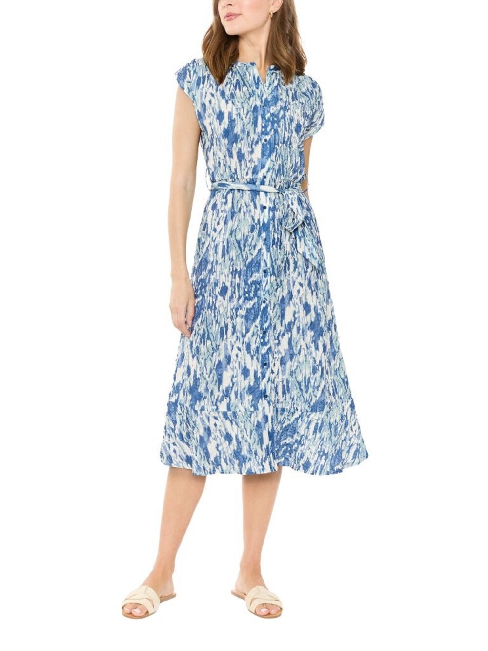 NIB B Collection by Bobeau Midi Dress Women's Size XL Navy
